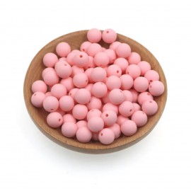 Szilikon gyöngy 15mm - Candy pink